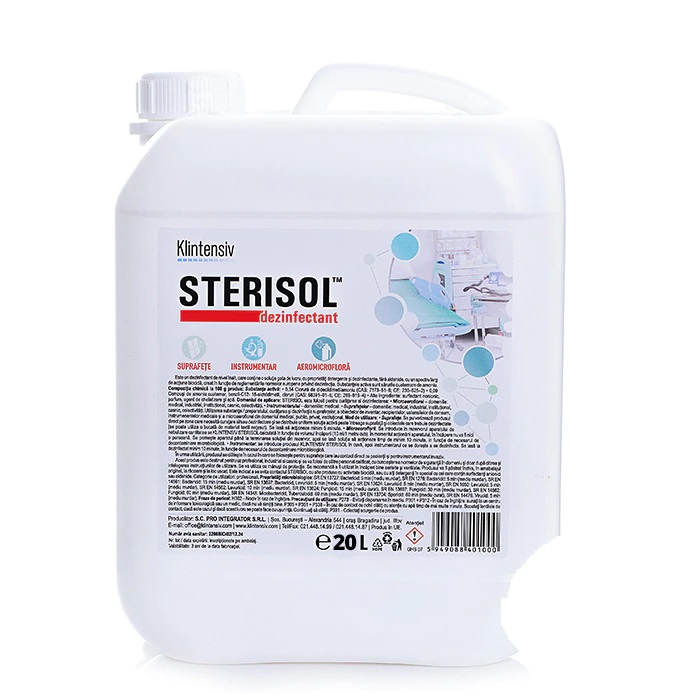 STERISOL™ – Dezinfectant pentru suprafete si instrumentar 20L – Avizat MS Klintensiv